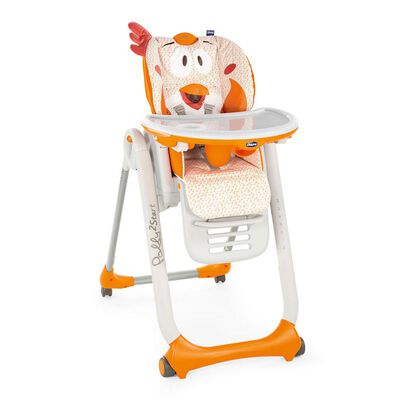 Polly2start Highchair (Fancy Chicken, Orange)